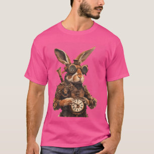 Camiseta Steampunk Rabbit Fantasy Arte Animal