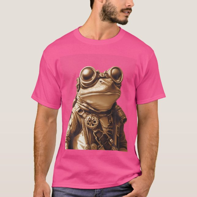 Camiseta Steampunk Sapo Fantasy Art (Frente)