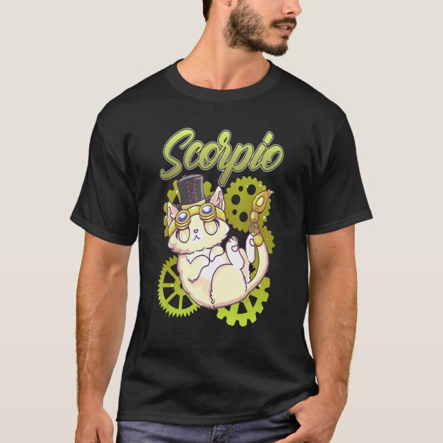 Camiseta Steampunk Scorpio Inspirou Steampunk Scorpion Rela (Frente)