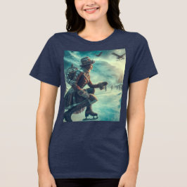 Camiseta Steampunk Victorian Fantasy Winter Messenger