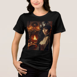 Camiseta Steampunk Vintage Victorian Lady Christmas