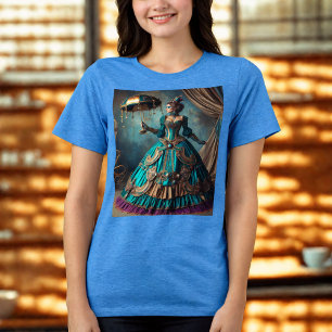 Camiseta Steampunk Vintage Victorian Lady Circus