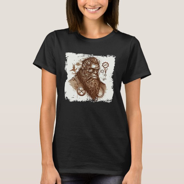Camiseta Steampunk Yeti (Frente)
