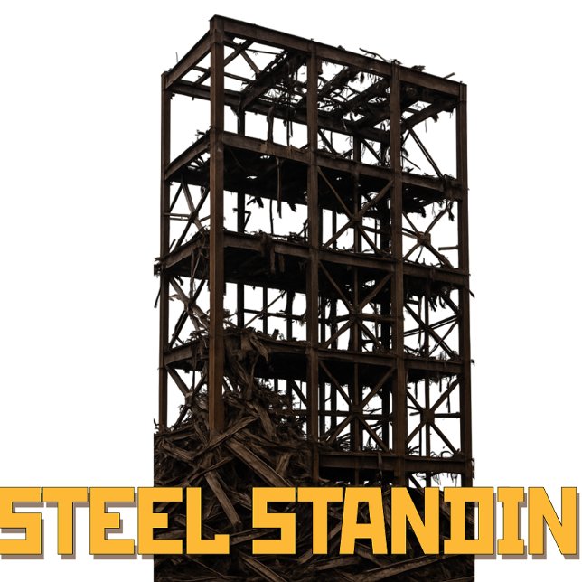 Camiseta "STEEL STANDING – Tougher Than a Demolition!" (Criador carregado)