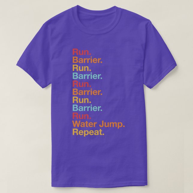 Camiseta Steeplechase Run Track e Campo 3000m Steeplechas (Frente do Design)
