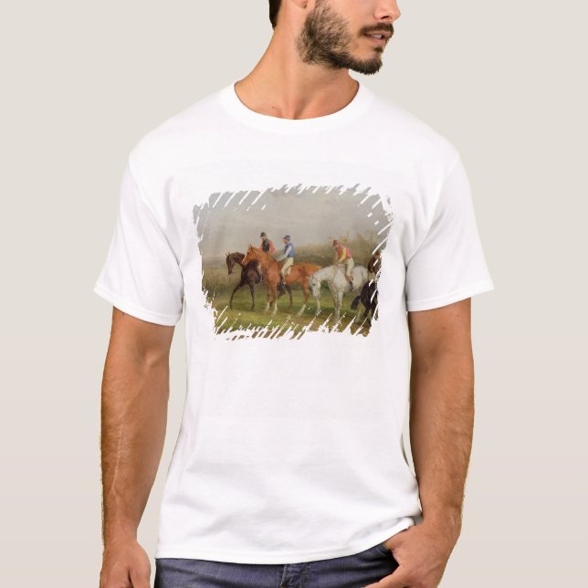 Camiseta Steeplechasing: No início (óleo em canvas) (Frente)
