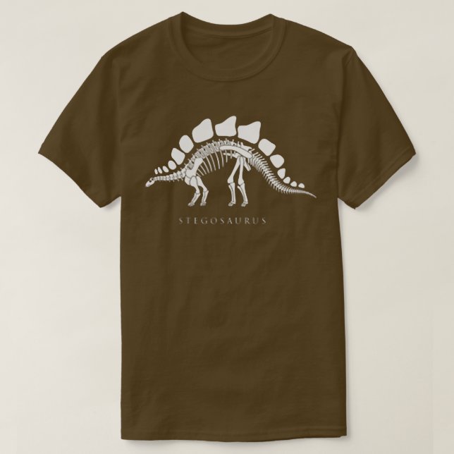 Camiseta Stegosaurus Skeleton famous Dinosaur Bones Fan Kid (Frente do Design)