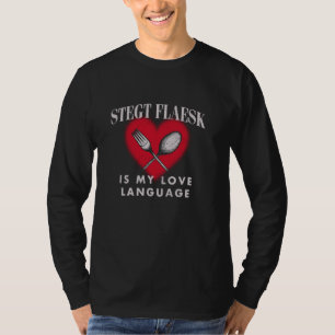 Camiseta Stegt Flaesk Danish Iconic Comida Dinamarca Famous