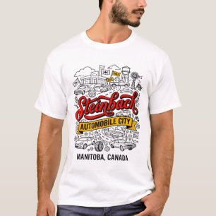 Camiseta Steinbach Manitoba Cidade Automóvel Canadá Viagem