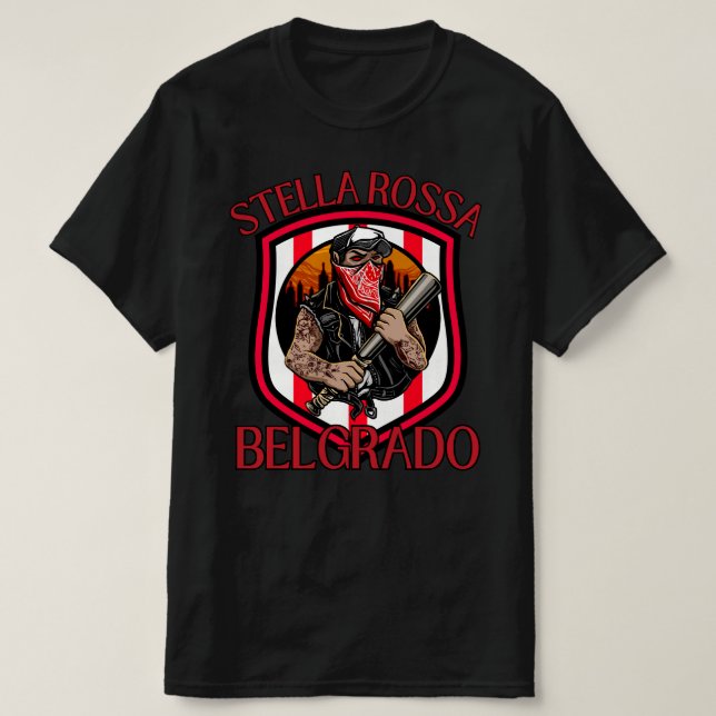 Camiseta Stella Rossa Belgrado (Frente do Design)
