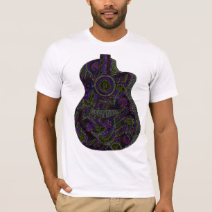 Camiseta StellaRoot 1 guitarra feita sob encomenda tirada
