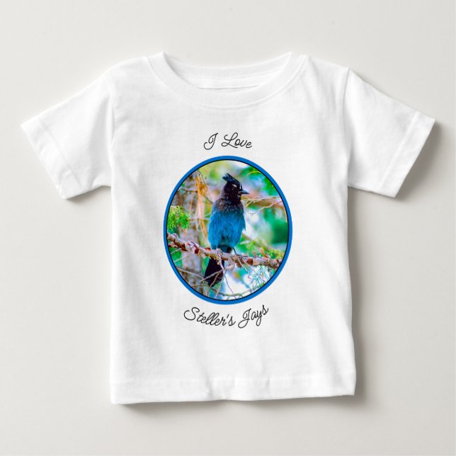 Camiseta Steller's Jay - Fotografia original (Frente)