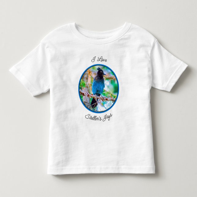 Camiseta Steller's Jay - Fotografia original (Frente)