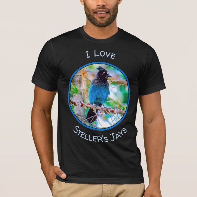 Camiseta Steller's Jay - Fotografia original (Frente)