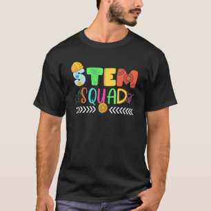 Camiseta Stem Squad Science Technology Engineering Math Tea