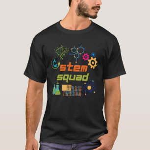 Camiseta STEM Squad Science Technology Engineering Math Tea