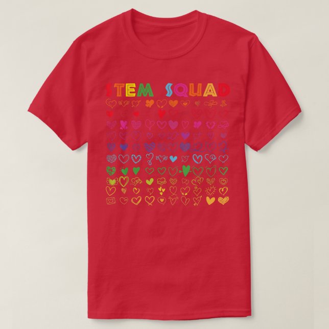 Camiseta STEM Squad Science Technology Engineering Math Tea (Frente do Design)
