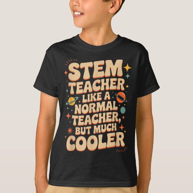 Camiseta Stem Teacher Definition Funny Science Math Tech Te (Frente)