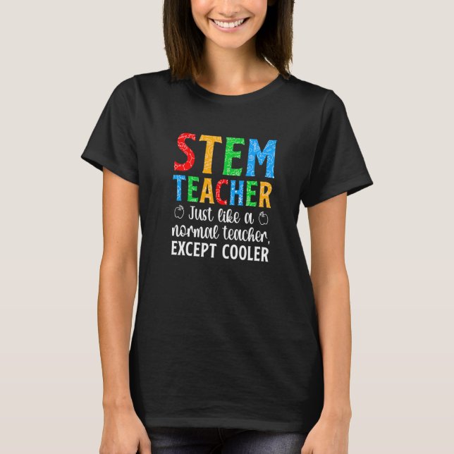 Camiseta STEM Teacher Science Technology Engineering Math (Frente)