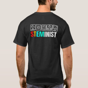 Camiseta Steminist Mulheres Ciência Tecnologia Engenharia &