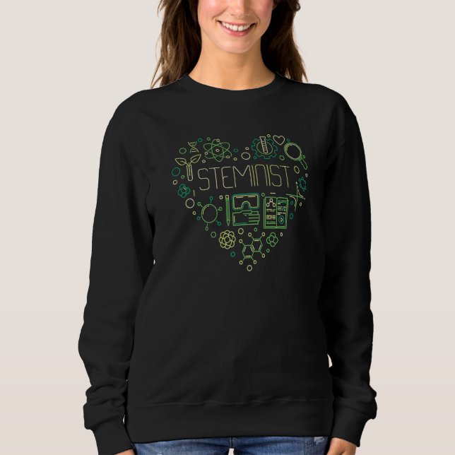 Camiseta Steminist Science Technology E Math Stem Scienti (Frente)