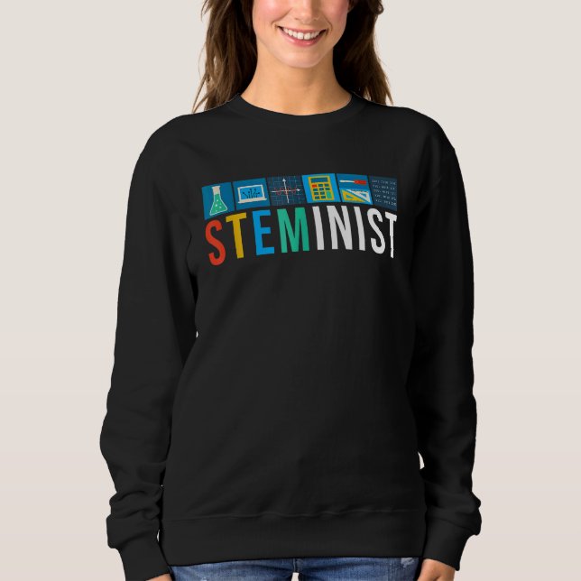 Camiseta Steminist Science Technology Engineering Math STEM (Frente)