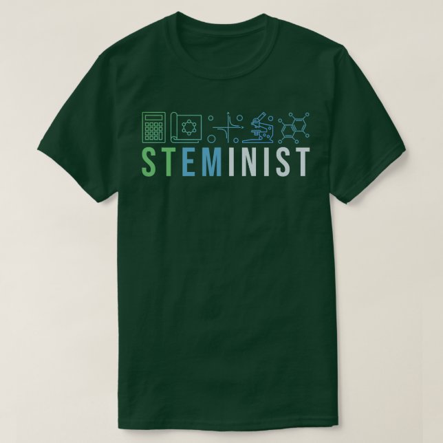 Camiseta Steminist Shirt Science Coding STEM Eng (Frente do Design)