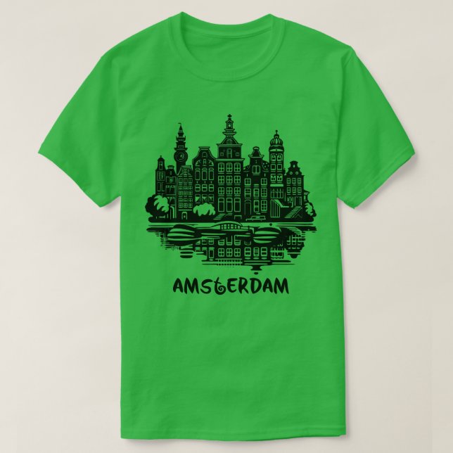 Camiseta Stencil City Art Amsterdam (Frente do Design)