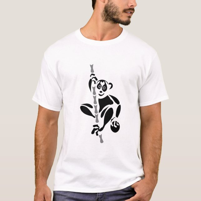 Camiseta Stencil Lenta Loris Subindo (Frente)