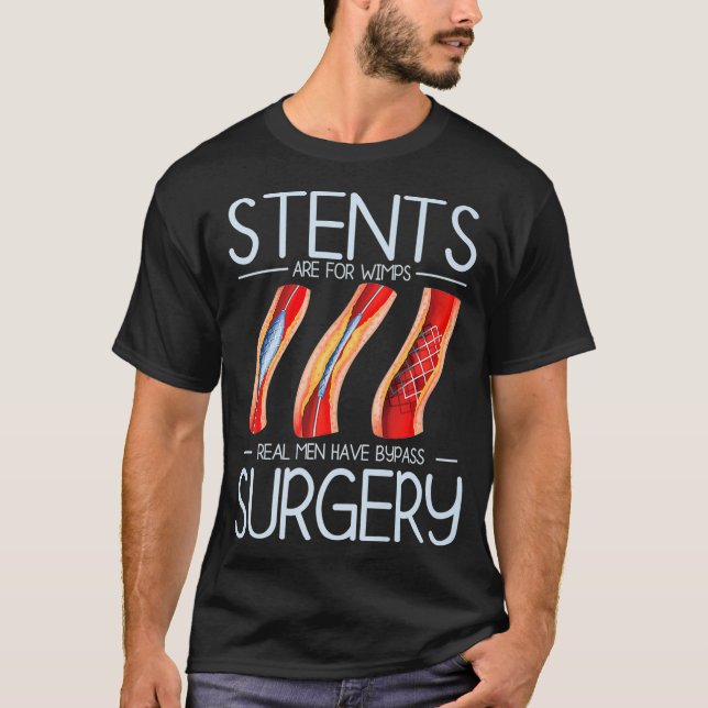 Camiseta Stents Destinam-Se À Cirurgia De Ignoramento Por A (Frente)