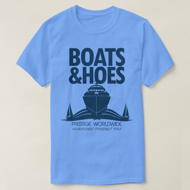 Camiseta Step Brothers Prestige No Mundo Inteiro Boats E Ho (Frente do Design)
