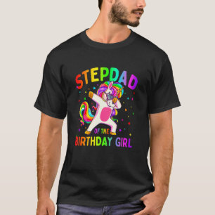 Camiseta Stepdad da Festa de aniversário Rapariga Dabbing U