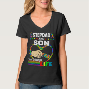 Camiseta Stepdad E Filho Melhor Amigo Para A Vida Autismo P
