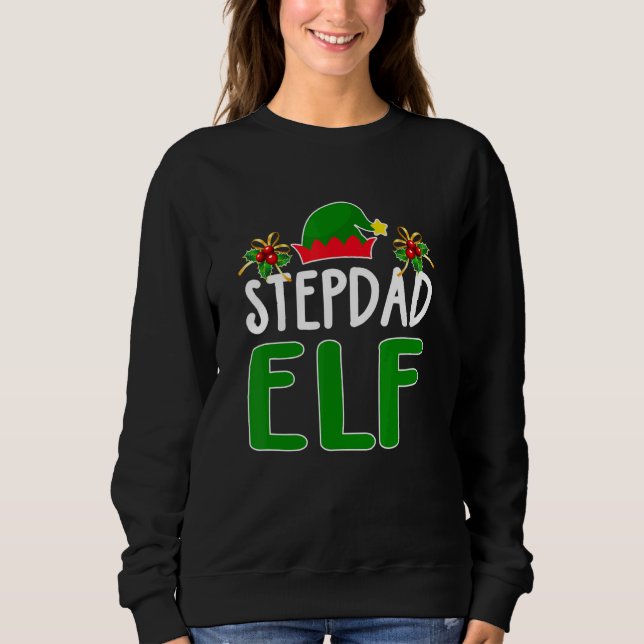 Camiseta Stepdad Elf Matando Famílias Figuras de Natal Paja (Frente)