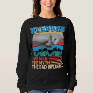 Camiseta Stepdad O Homem Mite A Má Influência Dia do Pai