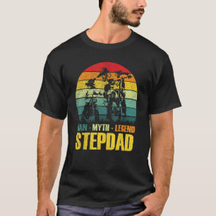 Camiseta Stepdad O Homem O Mito A Lenda Engraçados Pais