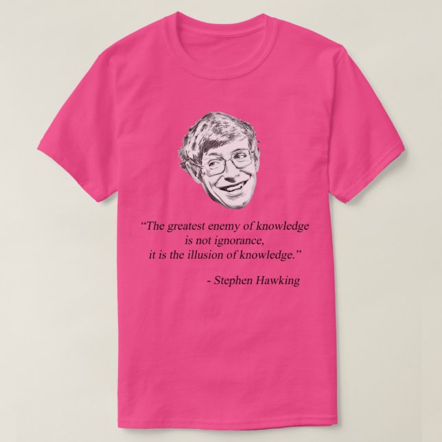 Camiseta Stephen Hawking Cote (Frente do Design)