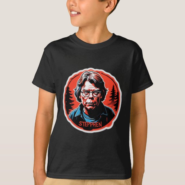 Camiseta Stephen King Sticker (Frente)