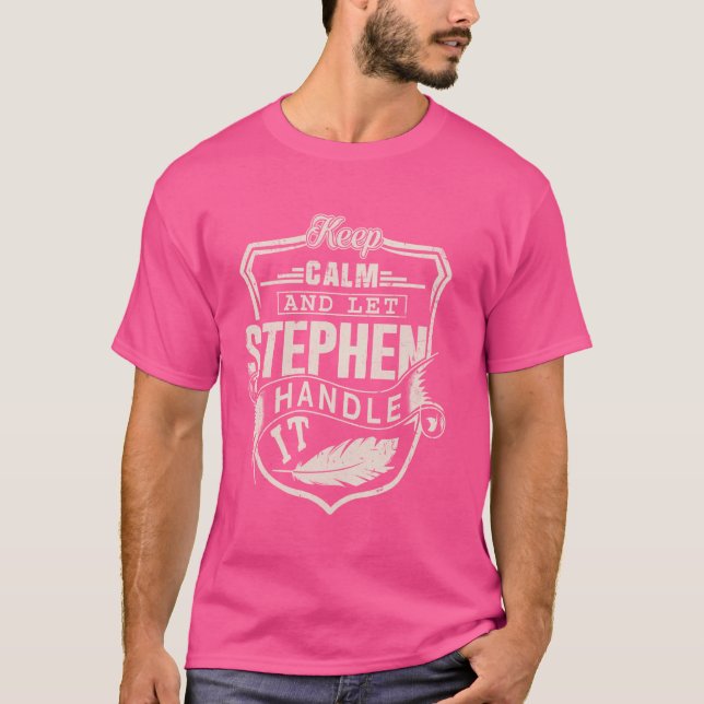 Camiseta Stephen Primeiro Nome Shirt Stephen Nome Aniversár (Frente)