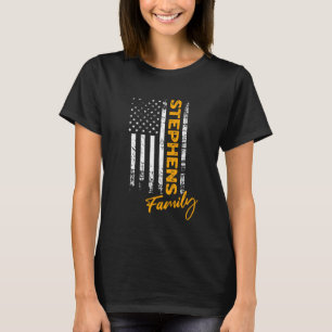 Camiseta Stephens Surname American Stephens Sobrenome Steph