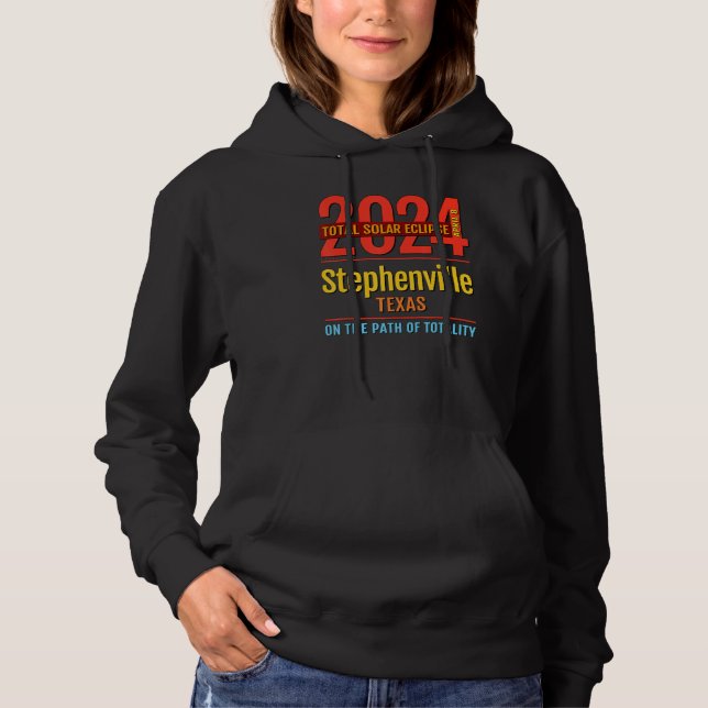 Camiseta Stephenville Texas TX Total Eclipse Solar 2024 4 (Frente)