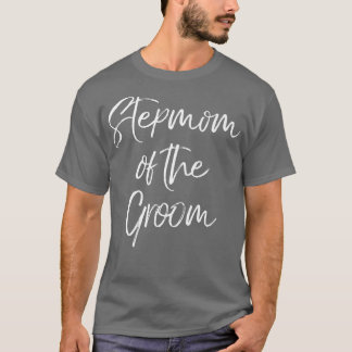 Camiseta Stepma Do Festa De Casamento Fofo Da Família Groom