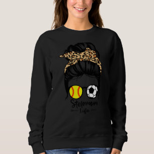 Camiseta Stepman Life Messaging Bun Hair Soccer Engraçado S