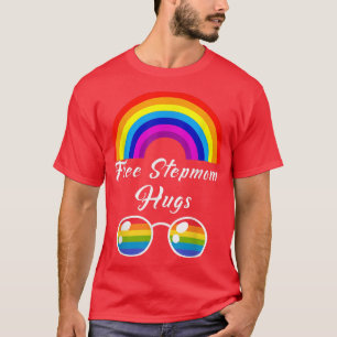 Camiseta Stepman Livre Abraça Óculos LGBT Arco-Íris Gay Pri