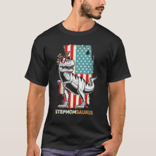Camiseta Stepmomsaurus Rex Step Mãe Dinossaur Rex Stepma Sa