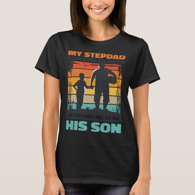 Camiseta Stepson Cote para Stepdad e Stepdaddy (Frente)