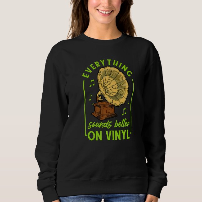 Camiseta Stereo Vinyl Record Buff Music Disc Player Audio A (Frente)