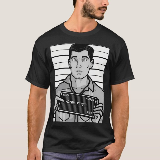 Camiseta Sterling Archer Mugshot (Frente)