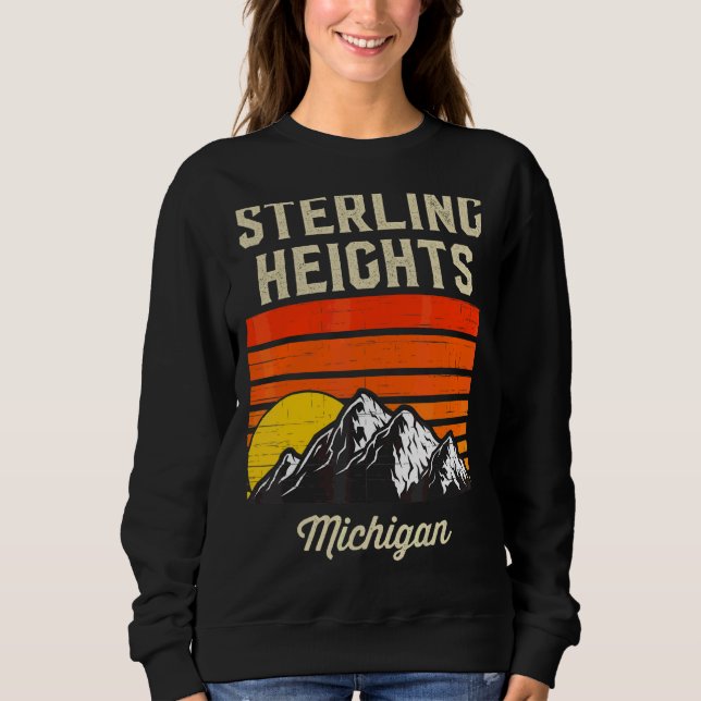 Camiseta Sterling Heights Michigan Hometown Estado Usa (Frente)