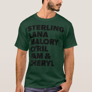 Camiseta Sterling Lana Malory Cyril Pam e Cheryl Design